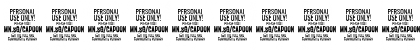 Capoon PERSONAL USE Light Italic Font