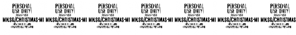 Christmas Miracle PERSONAL USE Regular Font