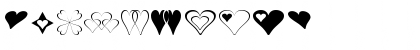 Hearts for 3D FX Normal Font
