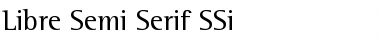 Libre Semi Serif SSi Regular Font