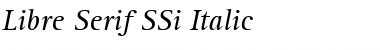 Libre Serif SSi Italic