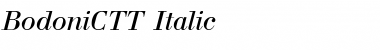 BodoniCTT Italic Font