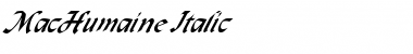 MacHumaine Italic