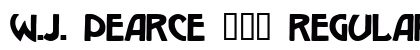 W.J. Pearce 213 Regular Font Preview W.J. Pearce 213 Regular Font Preview