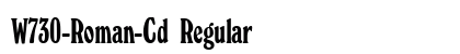 W730-Roman-Cd Regular Font Preview W730-Roman-Cd Regular Font Preview