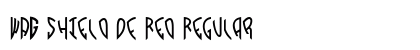 WAG Shield Of Red Regular Font Preview WAG Shield Of Red Regular Font Preview