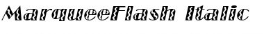 MarqueeFlash Italic Font