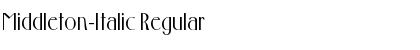 Middleton-Italic Regular Font