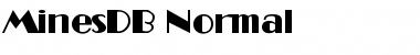 MinesDB Normal Font