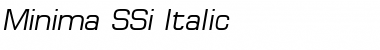 Minima SSi Italic Font