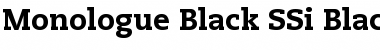 Monologue Black SSi Black Font