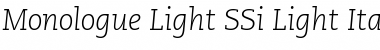 Download Monologue Light SSi Font