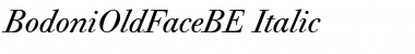 BodoniOldFaceBE RomanItalic Font