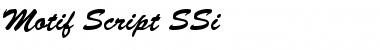 Motif Script SSi Regular Font
