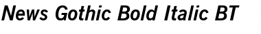 NewsGoth BT Bold Italic