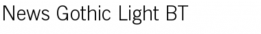 NewsGoth Lt BT Light Font
