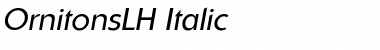 OrnitonsLH Italic Font