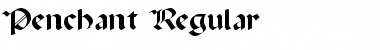 Penchant Regular Font