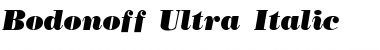 Bodonoff Ultra kursiv Font