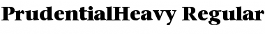 PrudentialHeavy normal Font
