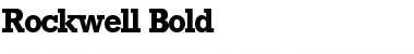 Rockwell-Bold Regular Font