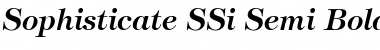 Sophisticate SSi Semi Bold Italic Font
