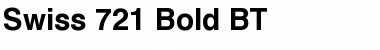 Swis721 BT Bold Font