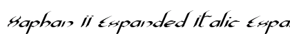 Xaphan II Expanded Italic Expanded Italic Font Preview Xaphan II Expanded Italic Expanded Italic Font Preview