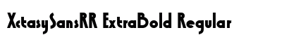 XctasySansRR ExtraBold Regular Font Preview XctasySansRR ExtraBold Regular Font Preview