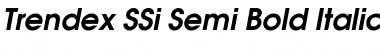 Trendex SSi Semi Bold Italic Font