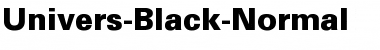 Univers-Black-Normal Regular Font