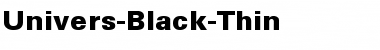 Univers-Black-Thin Regular Font