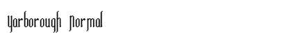 Yarborough Normal Font Preview Yarborough Normal Font Preview