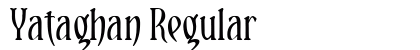 Yataghan Regular Font Preview Yataghan Regular Font Preview