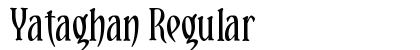 Yataghan Regular Font Preview Yataghan Regular Font Preview