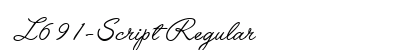 L691-Script Regular Font Preview L691-Script Regular Font Preview