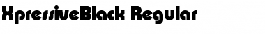 XpressiveBlack Regular Font