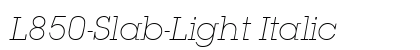 L850-Slab-Light Italic Font Preview L850-Slab-Light Italic Font Preview