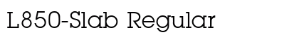 L850-Slab Regular Font Preview L850-Slab Regular Font Preview