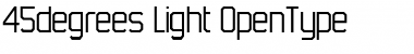45degrees Light Regular Font