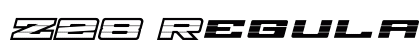 Z28 Regular Font Preview Z28 Regular Font Preview