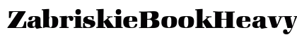 ZabriskieBookHeavy Regular Font Preview ZabriskieBookHeavy Regular Font Preview