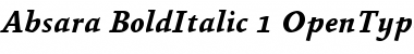 Absara Bold Italic Font