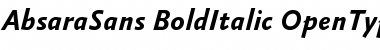 Download AbsaraSans-BoldItalic Font