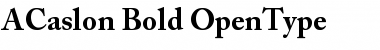 Adobe Caslon Bold Font