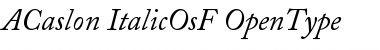 Adobe Caslon ItalicOsF Font