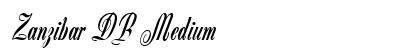 Zanzibar DB Medium Font Preview Zanzibar DB Medium Font Preview