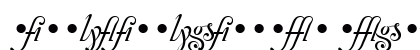 ZanzibarLigatures Regular Font Preview ZanzibarLigatures Regular Font Preview