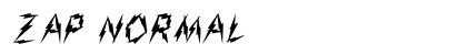 Zap Normal Font Preview Zap Normal Font Preview