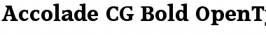 Accolade CG Bold Regular Font